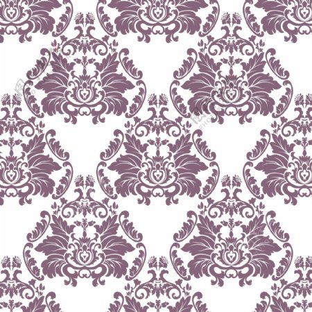 紫色花纹白色背景图案矢量设计素材