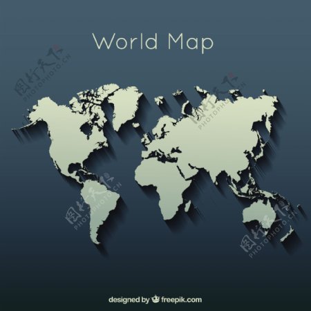 优雅的世界地图