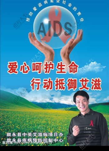 户外艾滋病公益广告