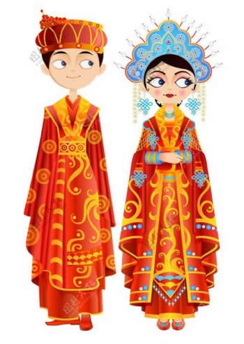 中国传统婚礼服饰