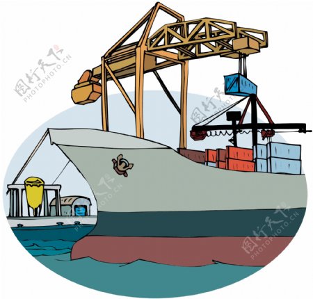 船交通工具矢量素材EPS格式0064