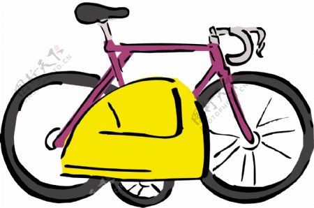 自行车交通工具矢量素材EPS格式0059
