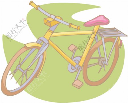 自行车交通工具矢量素材EPS格式0075