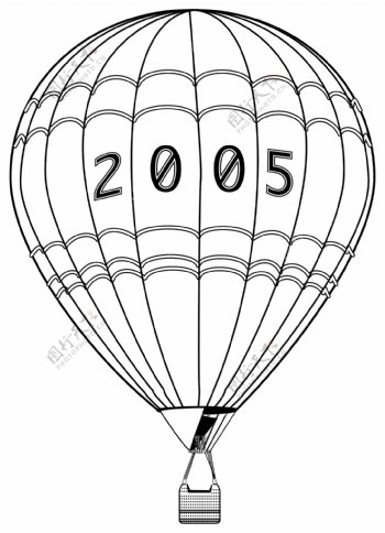 热气球矢量素材EPS格式0012