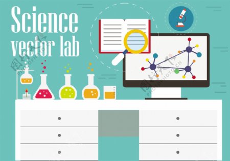 自由科学办公矢量