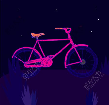自行车广告背景装饰素材