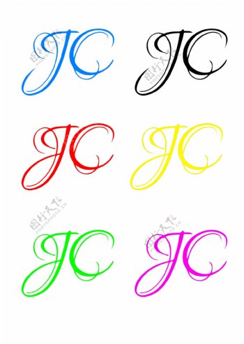 字母变形JC字母LOGO