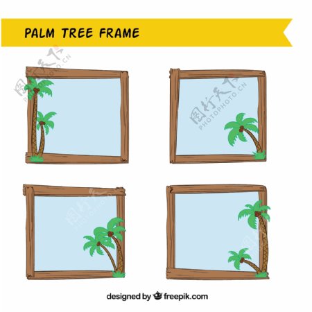 用棕榈树做的木框