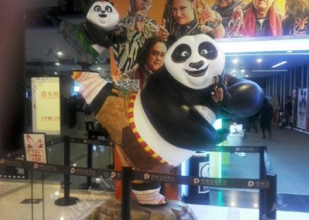 功夫熊猫雕塑摄影