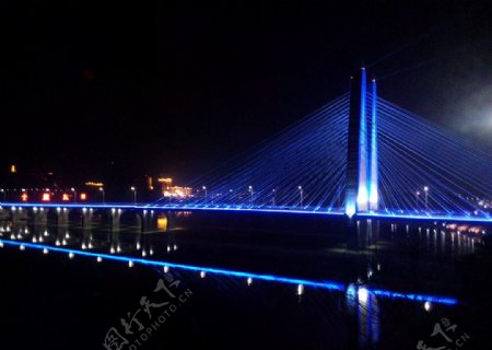 河源迎客大桥夜景