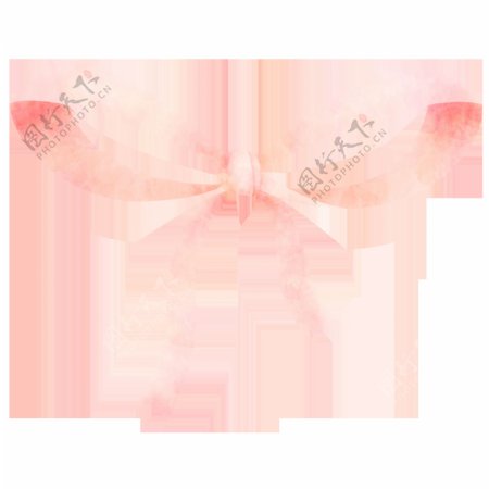 粉色可爱蝴蝶结透明素材