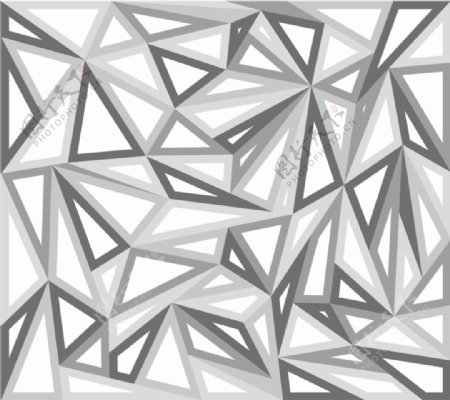黑色几何灰色框架设计素材图案三角纹理图形