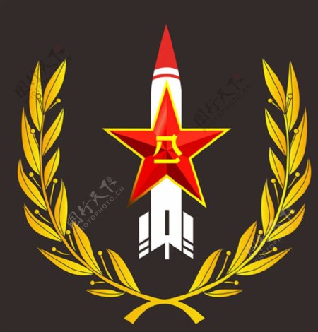 火箭军徽标