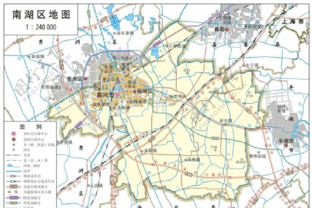 浙江嘉兴市南湖区标准地图32K