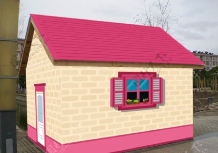 粉红色小屋