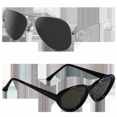 黑色太阳眼镜免抠png透明图层素材