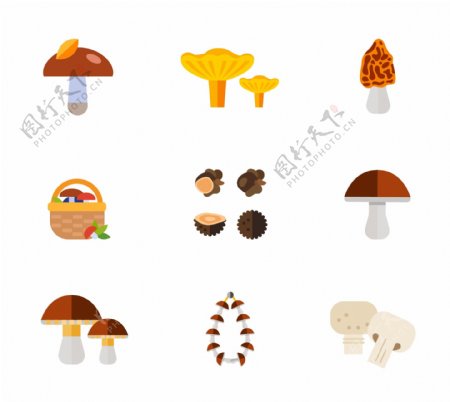 蘑菇图标集