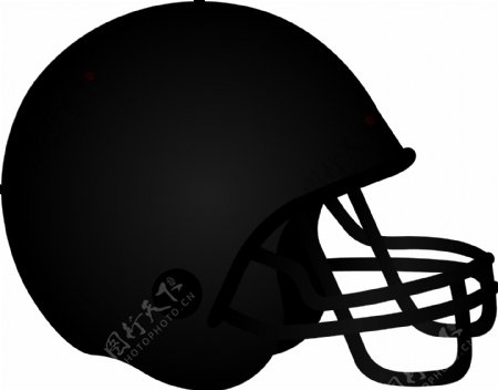 黑色橄榄球头盔免抠png透明素材