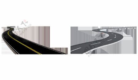 高速公路图片免抠png透明图层素材