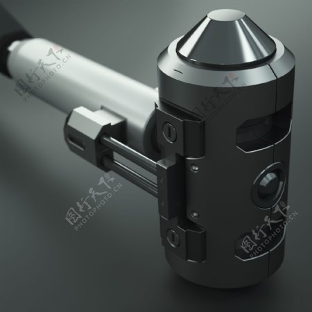 3D概念模型的黑色武器产品jpg素材