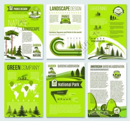eco绿色环保节能背景ai矢量素材下载