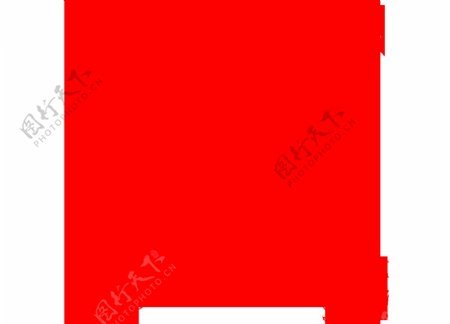 红色中国风装饰图案png元素