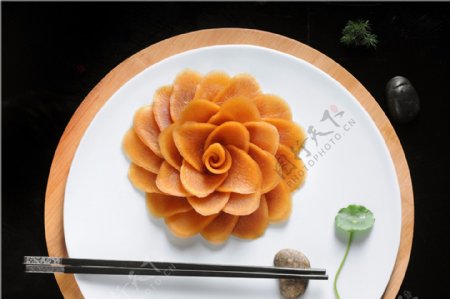 萝卜皮菜品美食摄影图片分享