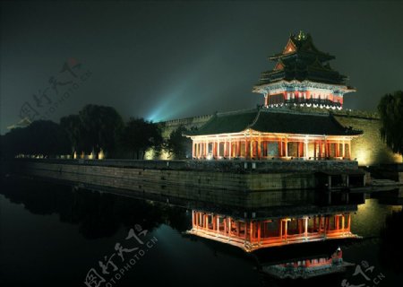 北京故宫夜景大图
