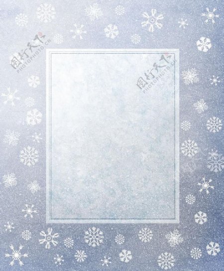 白色透明冰晶雪花图3