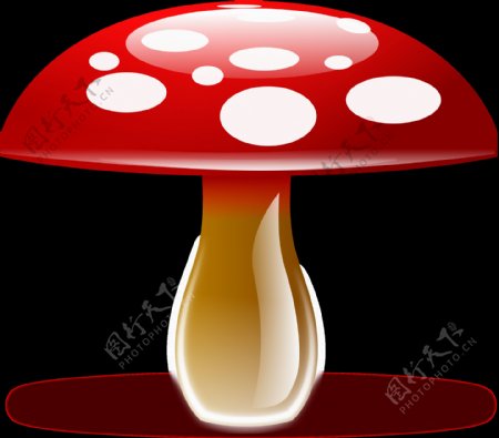 卡通蘑菇造型png元素