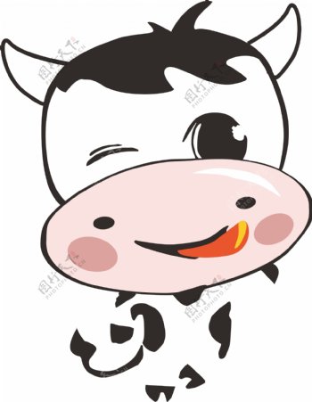 卡通小奶牛
