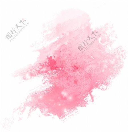 粉色手绘涂鸦png元素