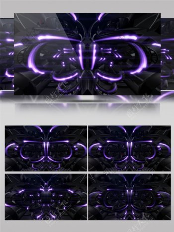 紫色激光舞台视频素材