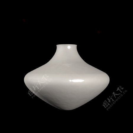 C4D生活用品装饰瓶白色瓷器花瓶摆件罐子