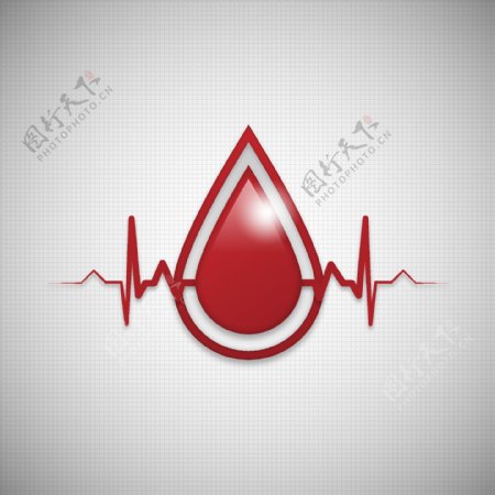 献血捐赠标志logo模板