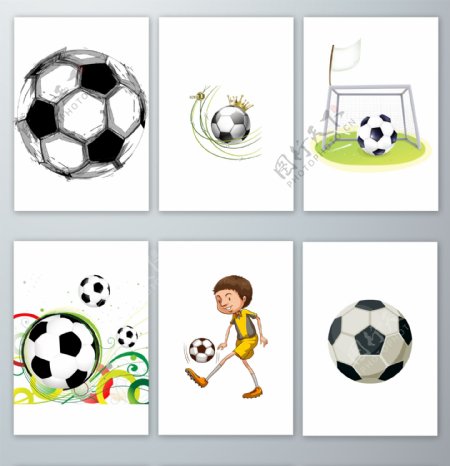 足球体育运动足球元素素材