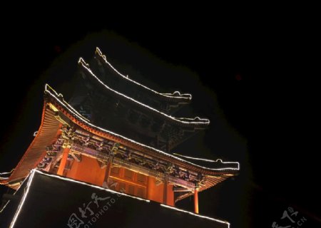 北京延庆区永宁镇夜景手机拍摄