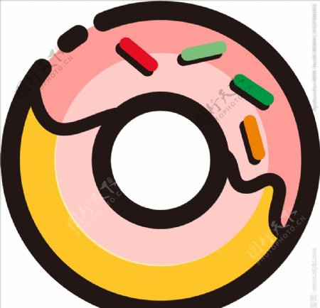 甜甜圈矢量图