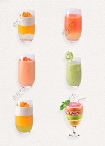 水晶杯水果冰饮系列产品实物