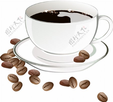 矢量咖啡豆咖啡元素
