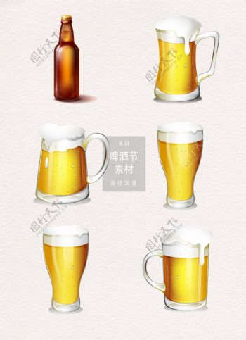 国际啤酒节元素啤酒素材