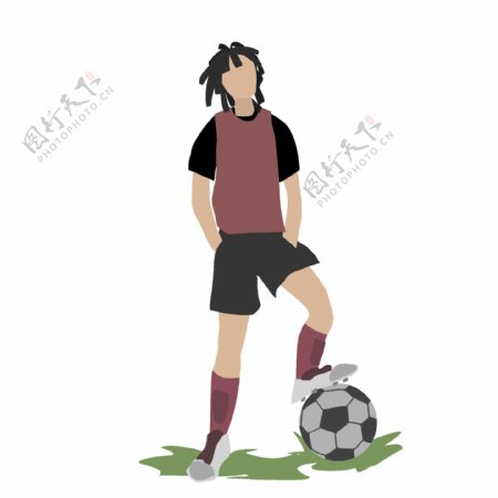 社会人足球少年踢球运动体育