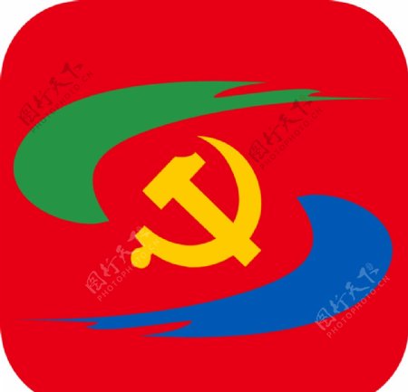 党建主题创意Logo图标
