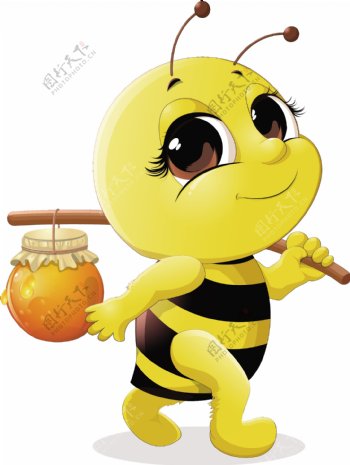 蜜蜂采蜂蜜