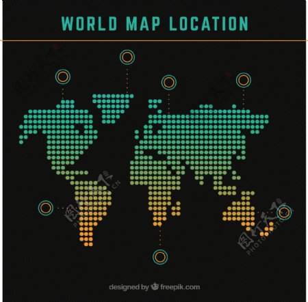 世界地图模板