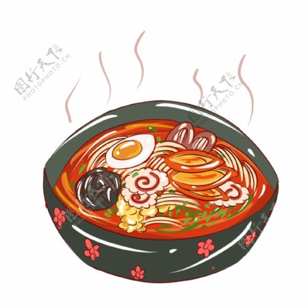 手绘冬季美食美味砂锅