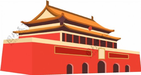 天安门建筑北京可商用矢量元素