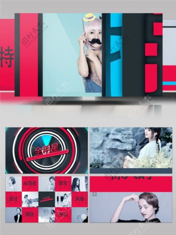 独特时尚设计网络电视广告促销视频AE模板