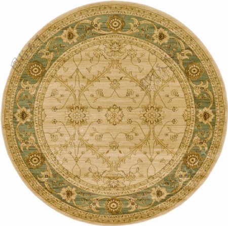 圆形欧式花纹地毯纹理