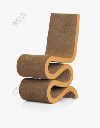 现代时尚创意简约木质椅子3d模型
